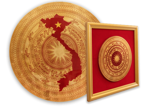 bộ đôi tranh trống đồng