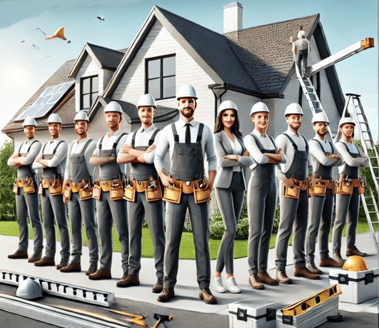 The team of Outlaw Ridge Roofing Company.