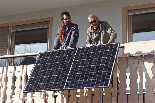 Balkonkraftwerk / Balkonsolaranlage 400 Watt