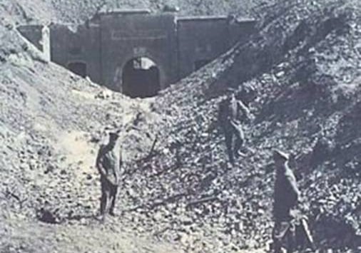 Le Fort de Maizeret après l'attaque 1914