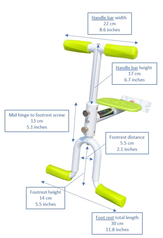 papaseat portable bike seat measurements