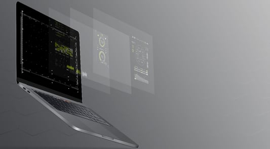 a laptop computer with a screen displaying a screen with a computer screen