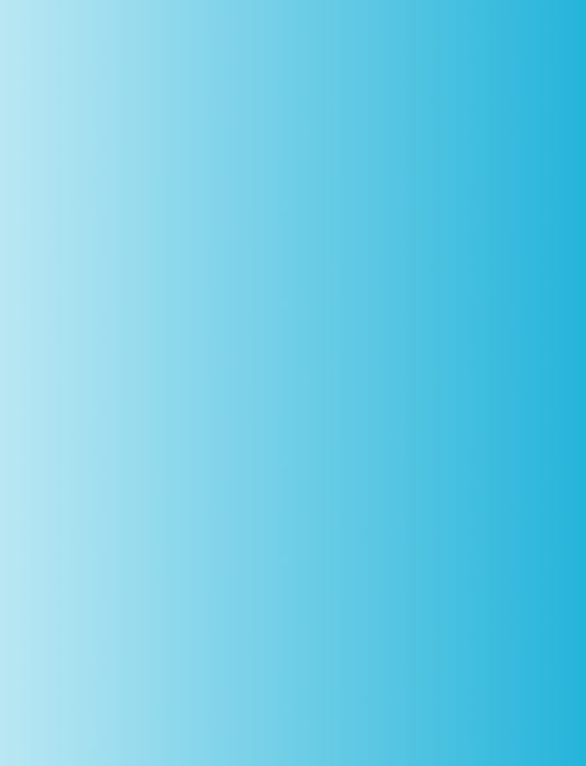 A gradient of blue and white in the shape of rectangle displays a written testimony
