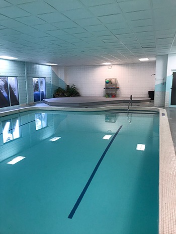 an indoor swimming pool available for rent