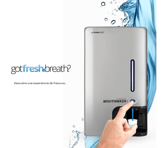 Imagen con dispensador marca GotFreshBreath?