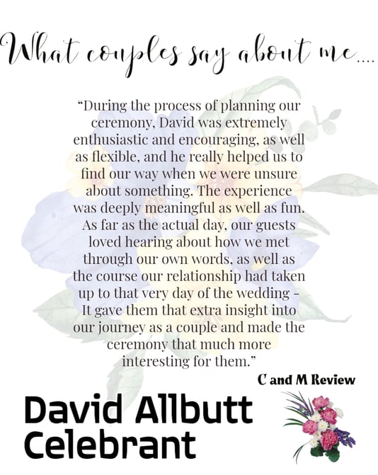 Review Of David Allbutt Ceremonies