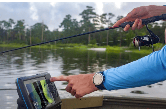 sonar training on lake