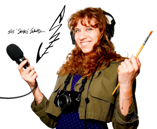 Stef Schultz, aka "Sharky" - Founder, Showhost, Filmmaker, Fine Artist, Award-Winning Brand Designer, & More! logo