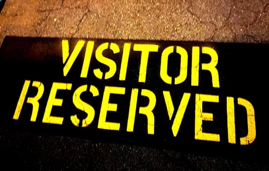 visitor and reserved striping