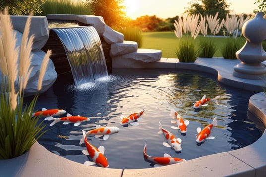 koi fish ponds