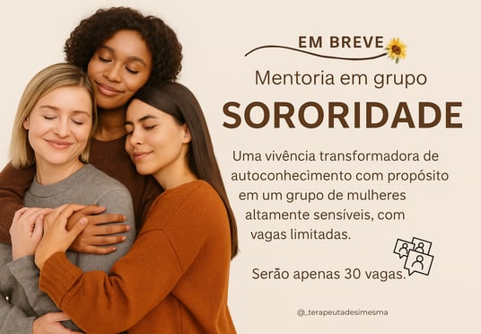 Women dressed in earthy tones hugging each other — Sonoridade group