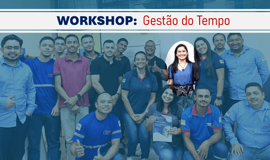 Equipe em workshop de Gestão do Tempo promovido pela Insights Consultoria Empresarial
