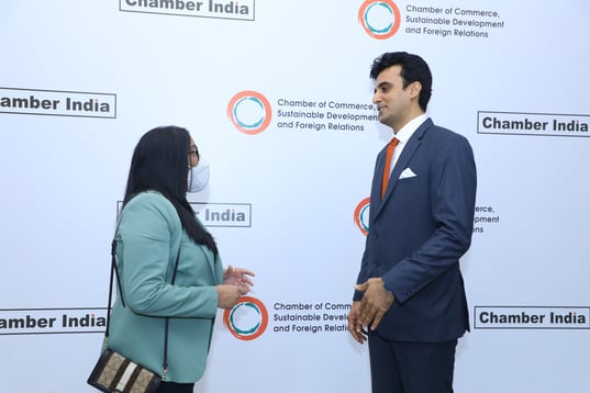 Diplomat from Suriname at a Chamber India Event