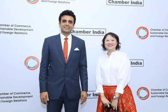 Diplomat from Singapore at Chamber India Event