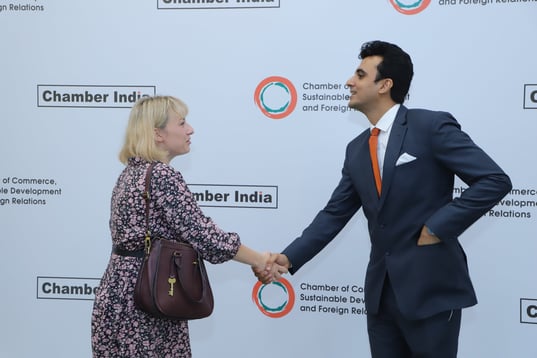 Diplomat from Poland at Chamber India Event