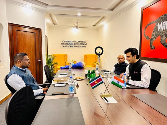 Ambassador of Suriname at Chamber India Secretariat