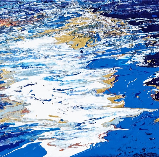 L' eau c en - 80x60 -130€ - Peinture acrylique 2024