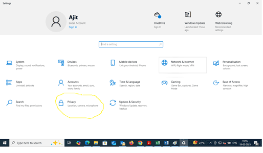 a screen shot of a webpage with a click - down arrow