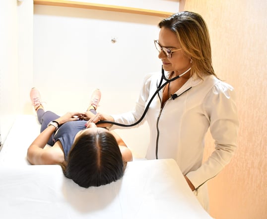 avaliando coração da paciente