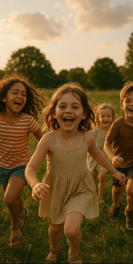 Des enfants s'amusent pour la journée mondiale contre le travail des enfants
