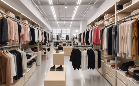 brown cardboard boxes on white metal rack