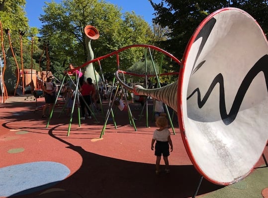 A play park with a musical theme , Montpellier.