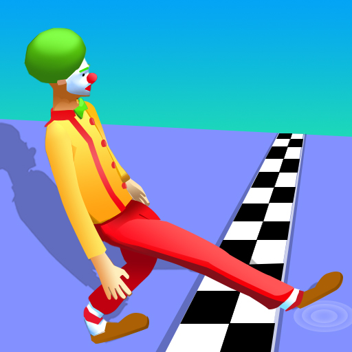 Funny Walk Fail Run - A character stumbling through obstacles in Funny Walk Fail Run.