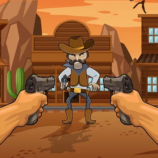 Kick The Cowboy - A cowboy character being kicked as part of a stress-relief game.