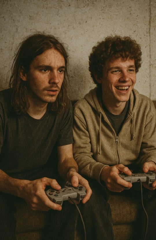 Partie de console entre amis pour la journée nationale des meilleurs amis