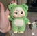 a green bear plush keyring