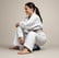 Woman training bjj