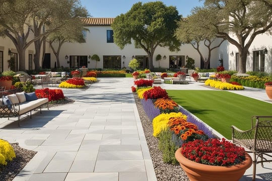 external courtyards