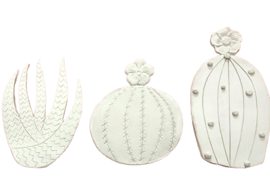 mural ceramico cactus