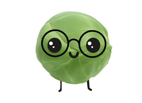 Creative Sprouts logo wearing glasses