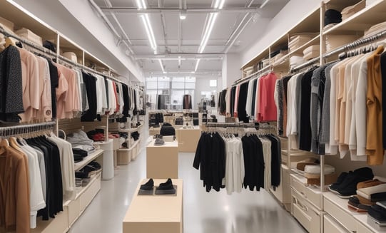 brown cardboard boxes on white metal rack