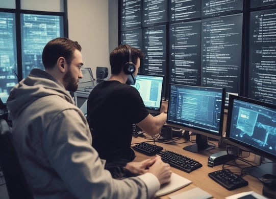 A computer screen displays a portion of source code written in a programming language. The code includes comments and conditional statements, with particular emphasis on credential management.
