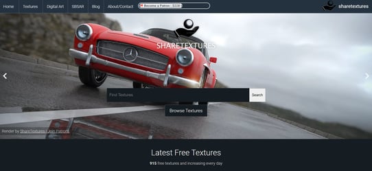Site internet Sharetextures