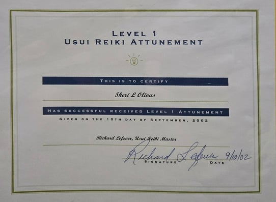 Usui Reiki Level 1