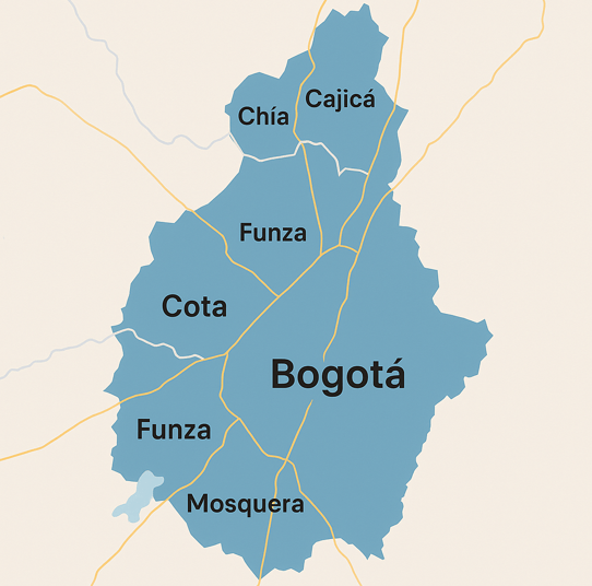Cobertura de préstamos hipotecarios en Bogotá, Chía, Cajicá y alrededores.
