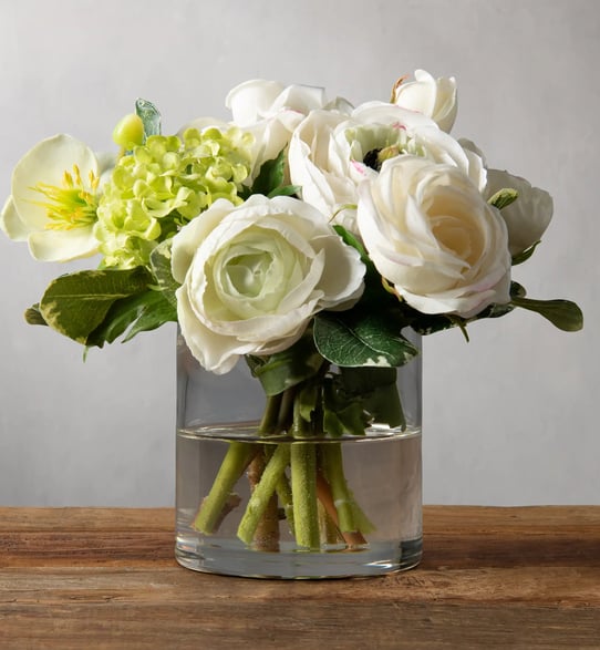 white ranunculus
