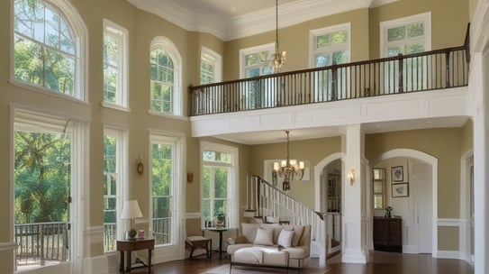 Bright living room with modern inventory
