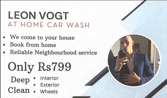 Leon Vogt carwash Mauritius, Mauritius at home car wash
