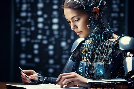 Mix of Human and AI taking notes