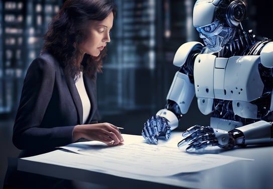 Human and Ai working together