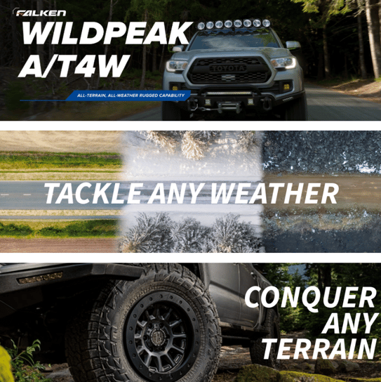 Falken Wildpeak A/T4W, one of the best all-terrain tires 2025, providing traction for overlanding