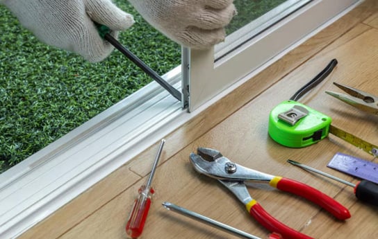 sliding door track repair
