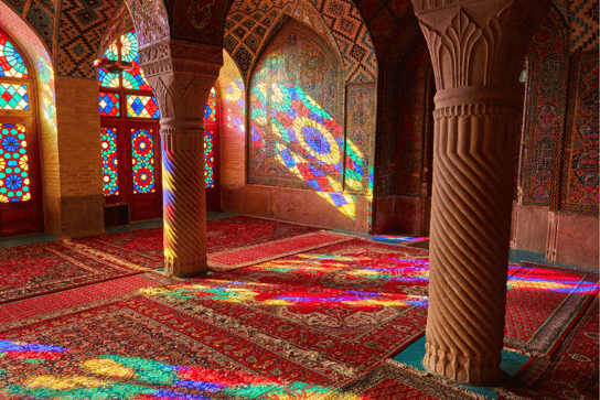 Mezquita en Shiraz, Irán