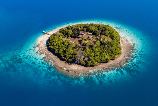 Pequeña isla en Tonga