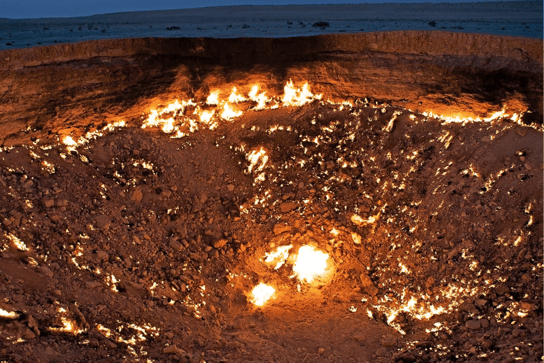 Puerta al infierno de Darvaza, Turkmenistán