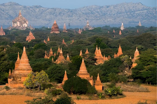 Templos budistas en Bagan, Myanmar (Birmania)